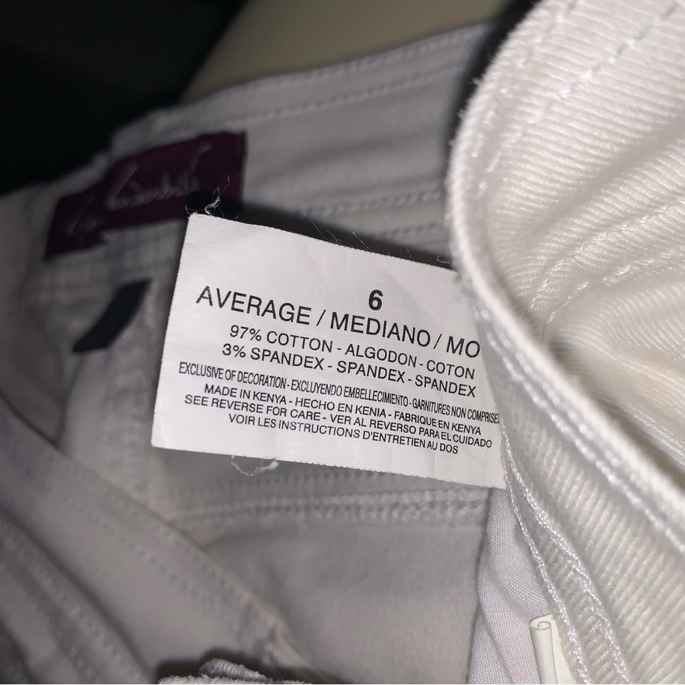 Gloria Vanderbilt Women's Stretch Denim Jean White Size 8 - Picture 5 of 5